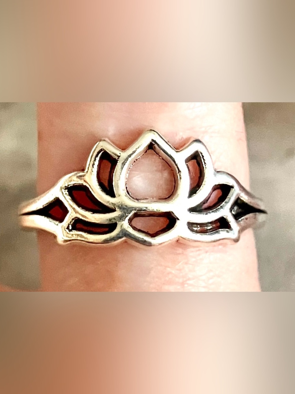 Silver Lotus Floral Ring - Silver Women Jewelry